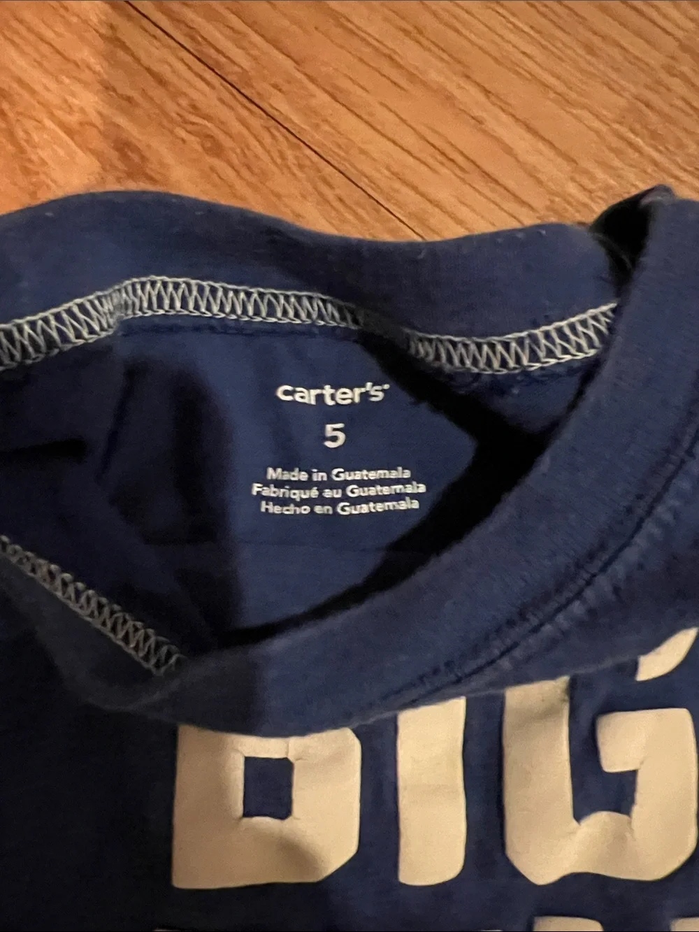 Carter's Navy Short Sleeve Tee with Cream 